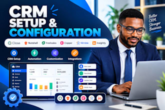 set up close, nutshell, freshsales, copper, nimble and insightly CRM