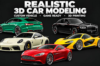 realistic3d car model, vehicle modeling and automotive design