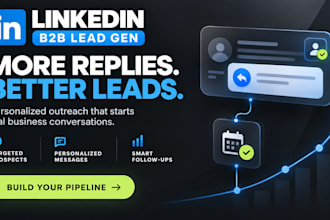 be your linkedin manager for lead generation and appointment setting