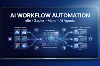 build ai workflow automation n8n zapier make ai agent API integration gpt