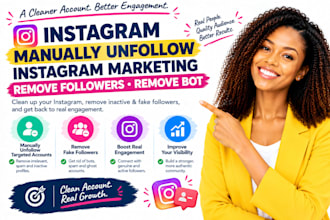 instagram manually unfollow instagram marketing remove followers remove bot