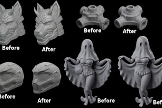 repair and fix your stl file 3d model modification 3mf for 3d printing