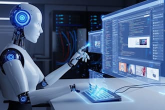 build full stack web app with ai , integration, ai visibility strategy, ai app