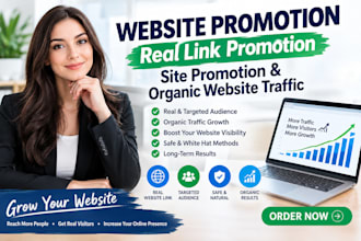promote website real link promotion site organic website traffic
