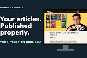 format and publish your wordpress blog post with on page SEO