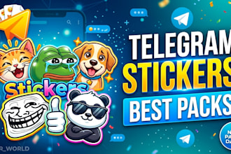 design telegram sticker for you