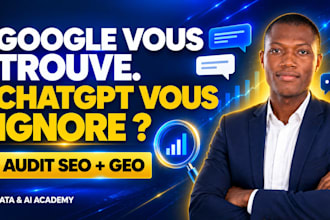 je vais faire un audit SEO et GEO pour chatgpt et google