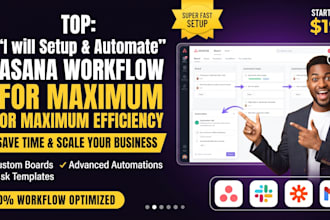 setup asana workflow automation and project management  automations templates