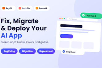 fix replit ai app deploy lovable ai website base44 fix migrate base44 bug fixing