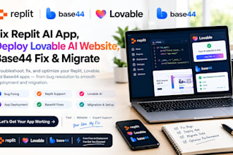fix replit ai app deploy lovable ai website base44 fix migrate base44 bug fixing