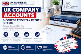 do UK company accounts and corporation UK tax return ct600