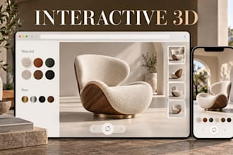 build an interactive 3d website with threejs or react three fiber