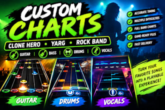 custom pro charts for clone hero, yarg  rock band 3 custom songs clone hero