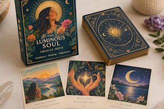 design custom tarot cards oracle deck box packaging mystical fantasy card art