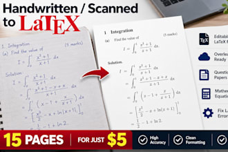 convert docx, pdf and handwritten notes into latex