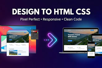 convert figma to responsive html css website