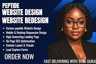 design redesign peptide research peptide website peptide store supplement