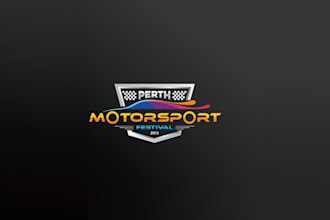 design a professional motorsport festival logo for racing events