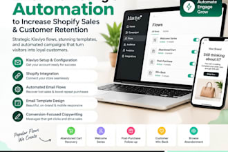 create klaviyo email flows to increase shopify sales and customer retention