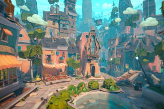 do 3d game character game environment low poly character modeling unreal engine
