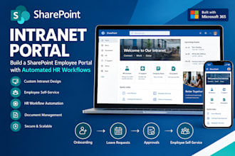 build a sharepoint employee portal with HR workflow automation