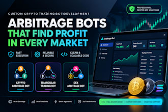 build crypto arbitrage bot, dex arbitrage, triangular trading bot