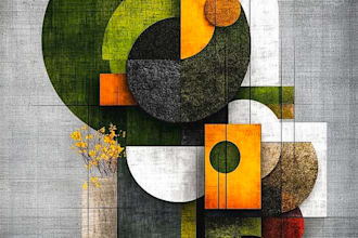 create abstract geometric digital art