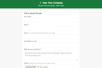 build a booking page for your service business with no monthly fee