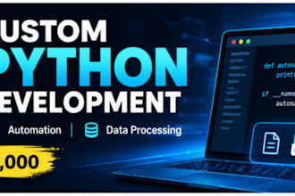 create a custom python script or automation tool
