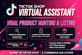 be your tiktok shop VA for viral product research and listing