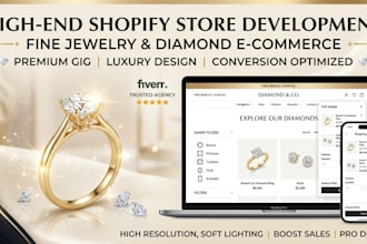 design high converting luxury shopify jewelry store with 3d customizer