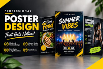 create a modern poster design