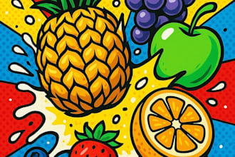 food pop art of your food pop art