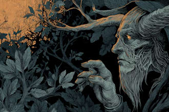 create dark art, metal, gothic illustration
