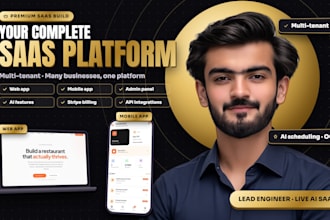develop a custom multi tenant saas platform with ai and mobile app