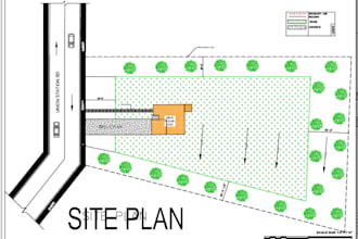 create 2d site plan, plot plan and property layout in autocad