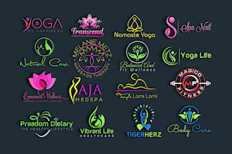 custom sacred geometry, mystical, yoga, holistic, spiritual logo design