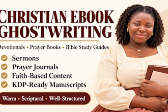 ghostwrite your spiritual book, devotional, or christian content today