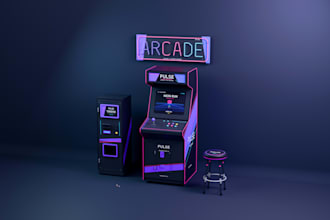 stylized 3d props, objects and assets