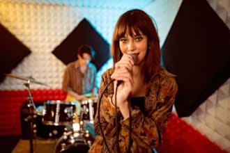 sing catchy female vocal for pop rock edm