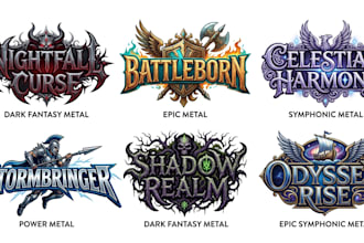 design classic metal heavy metal hard rock 80s metal logo
