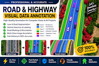 do road and highway visual data annotation