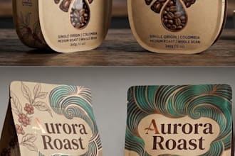 do coffee packaging, coffee label, and packaging design