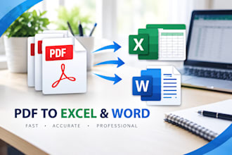 pdf to excel, word conversion, and data cleaning
