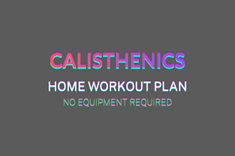 create a custom home workout and calisthenics routine