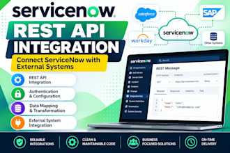 integrate servicenow with rest apis and external systems