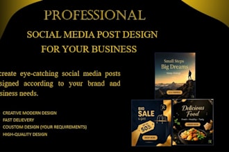 design professional social media posts for your business