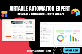 setup airtable database, automation ,softr webapp ,be airtable automation expert