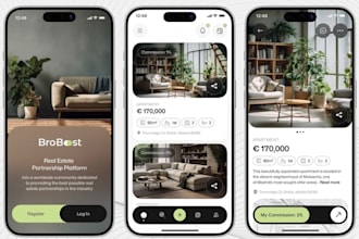 develop ai property listing app, real estate app, property rental app, airbnb
