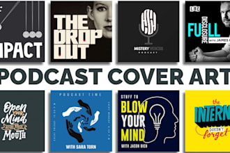design a professional podcast logo